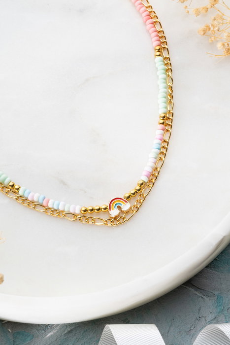 Heliophilia Silver Collar KL-0870 Multicolor con Colgante Arco Iris y Piedra trained by model identifier Heliophilia Silver Collar KL-0870 Multicolor con Colgante Arco Iris y Piedra trained by model identifier